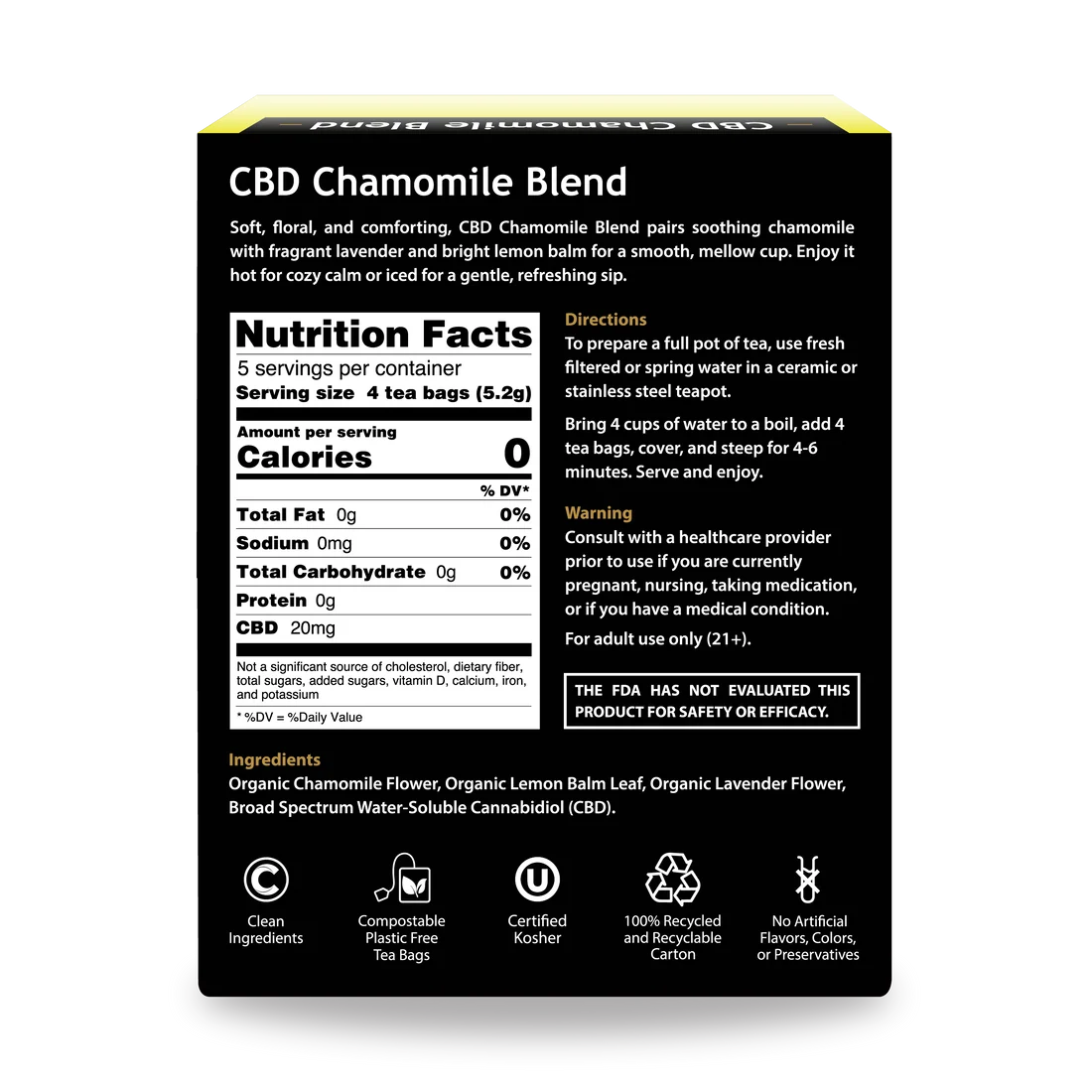 CBD Chamomile Blend Tea