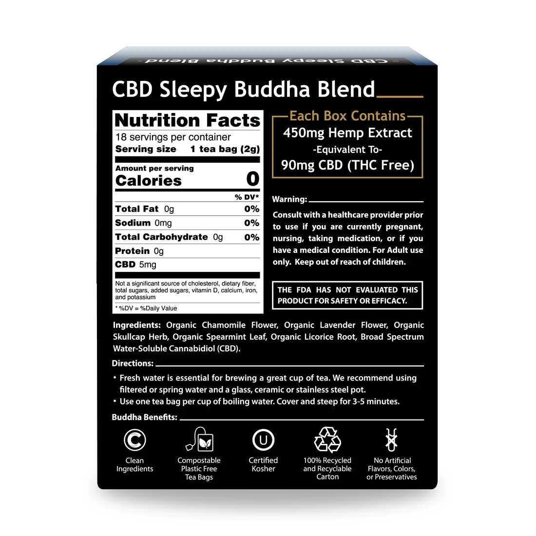 CBD Sleepy Buddha Blend Tea