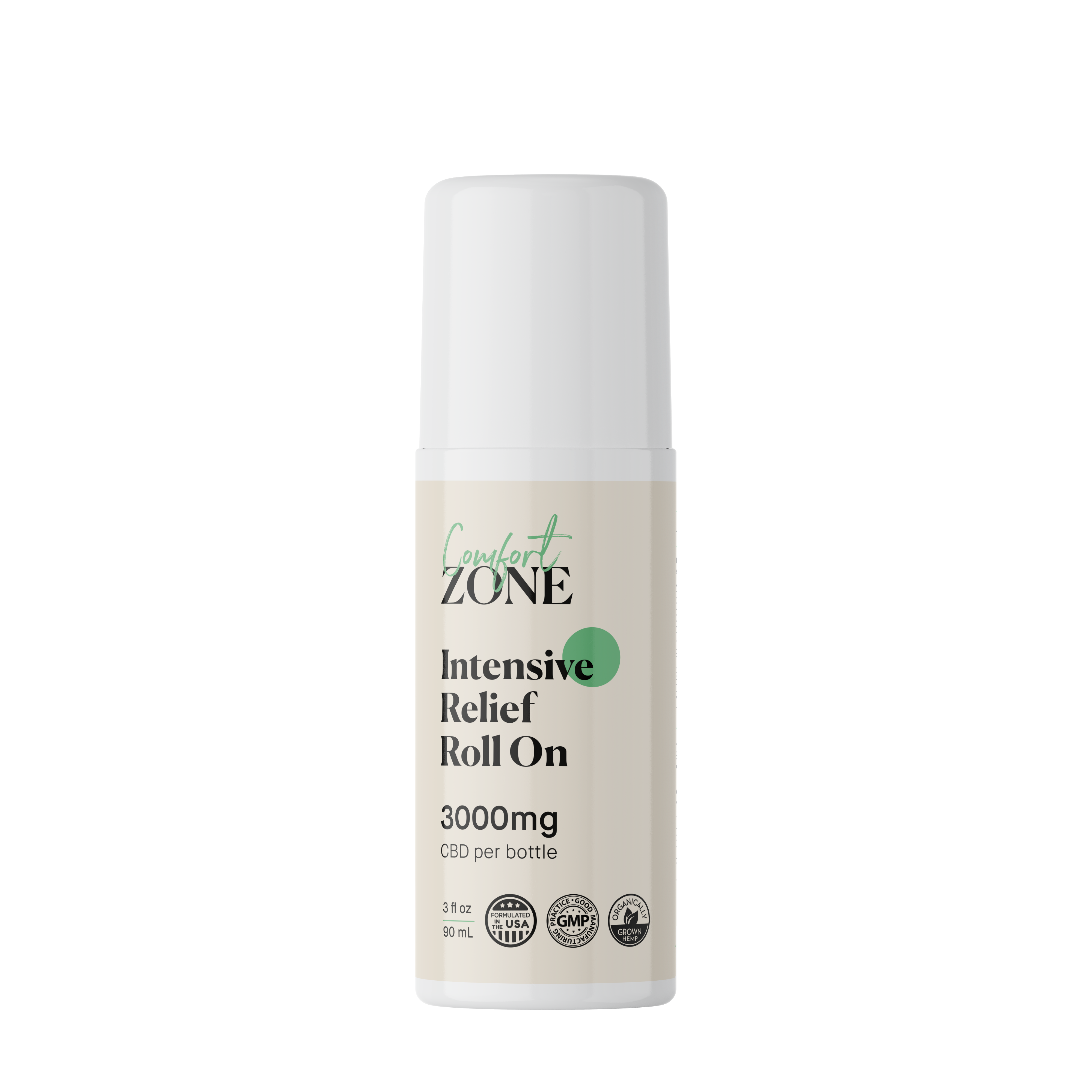 Comfort Zone's CBD Roll On Pain Relief with 3000 mg CBD - CBD