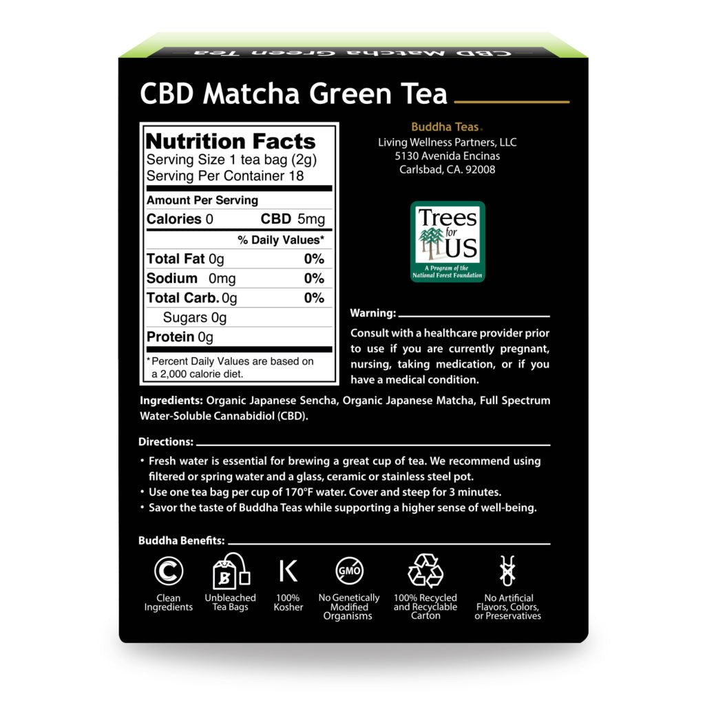 Buddha Teas CBD Tea Green Tea