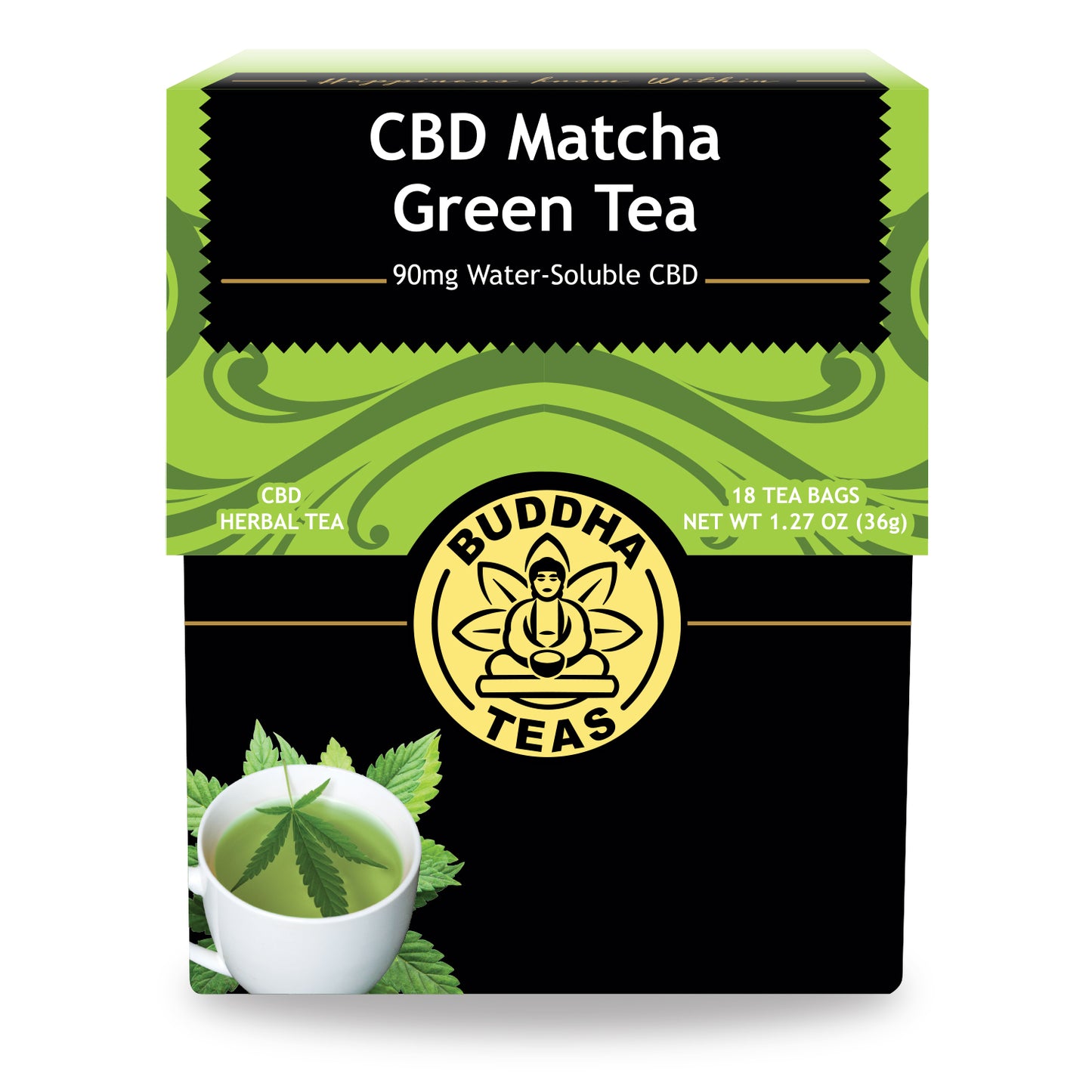 Buddha Teas CBD Tea Green Tea