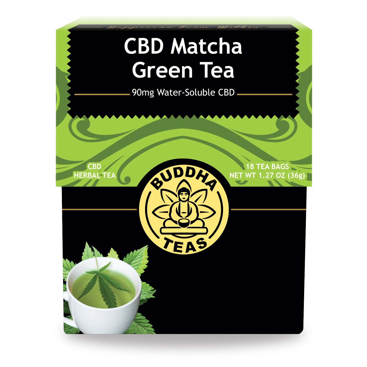 Buddha Teas CBD Matcha Green Tea 5MG