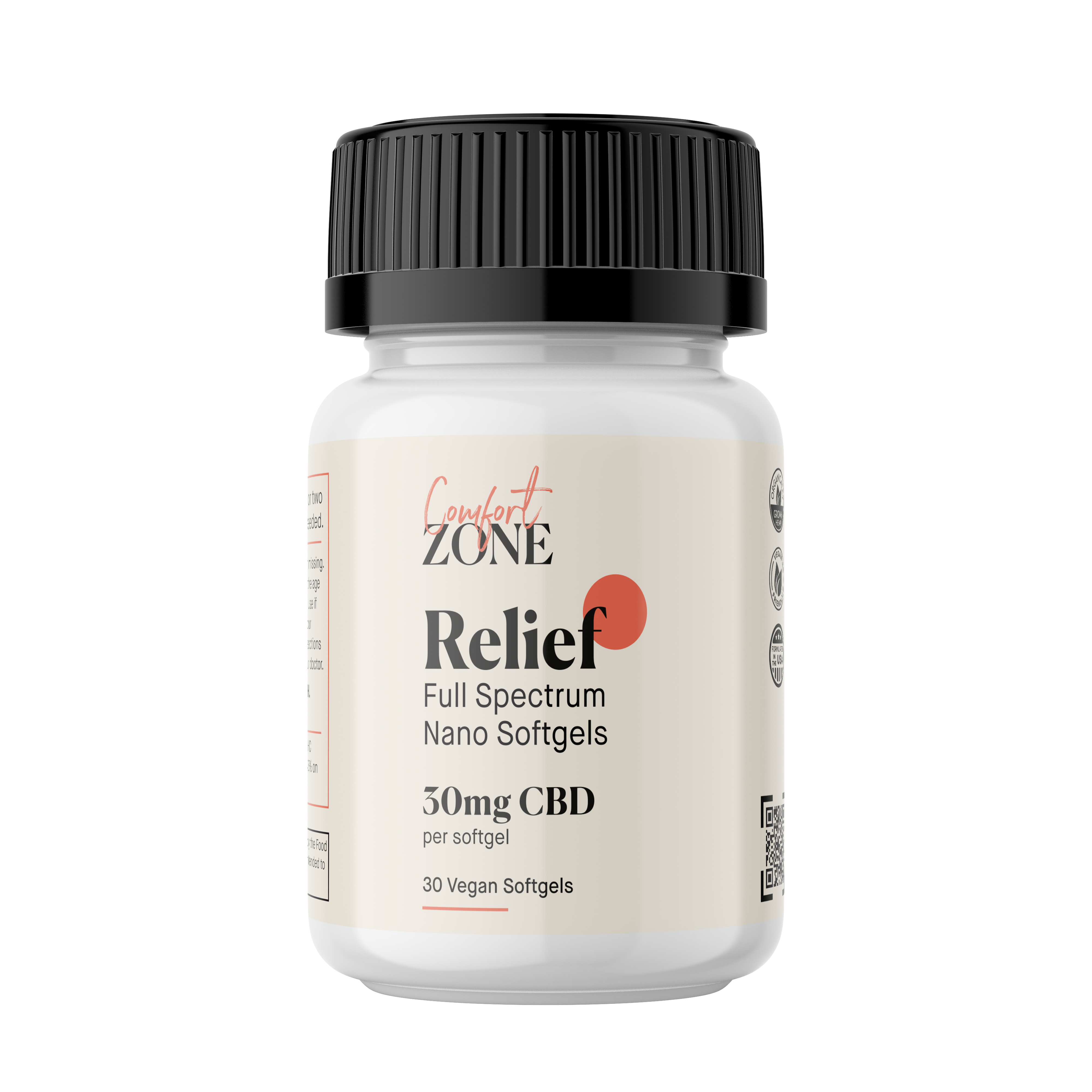 Full Spectrum CBD Nano Soft Gel Capsules by Comfort Zone - CBD